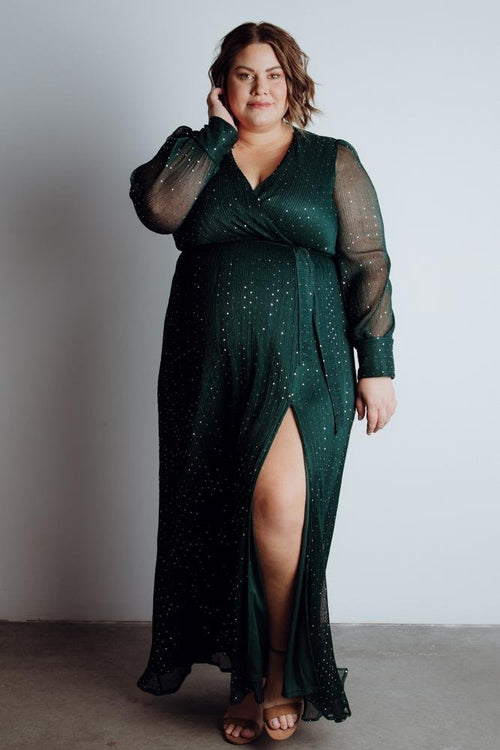 Abigail Sparkle Gown | Emerald